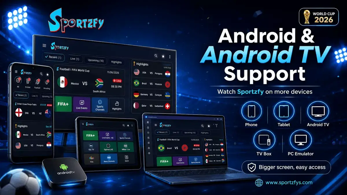 Sportzfy Android TV Support