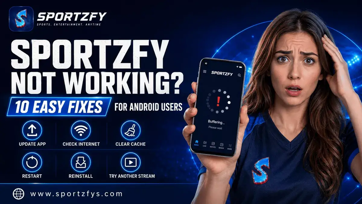 Sportzfy Not Working? 10 Easy Fixes for Android Users