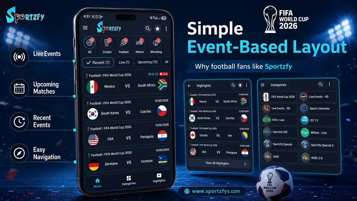 Sportzfy Simple Layout