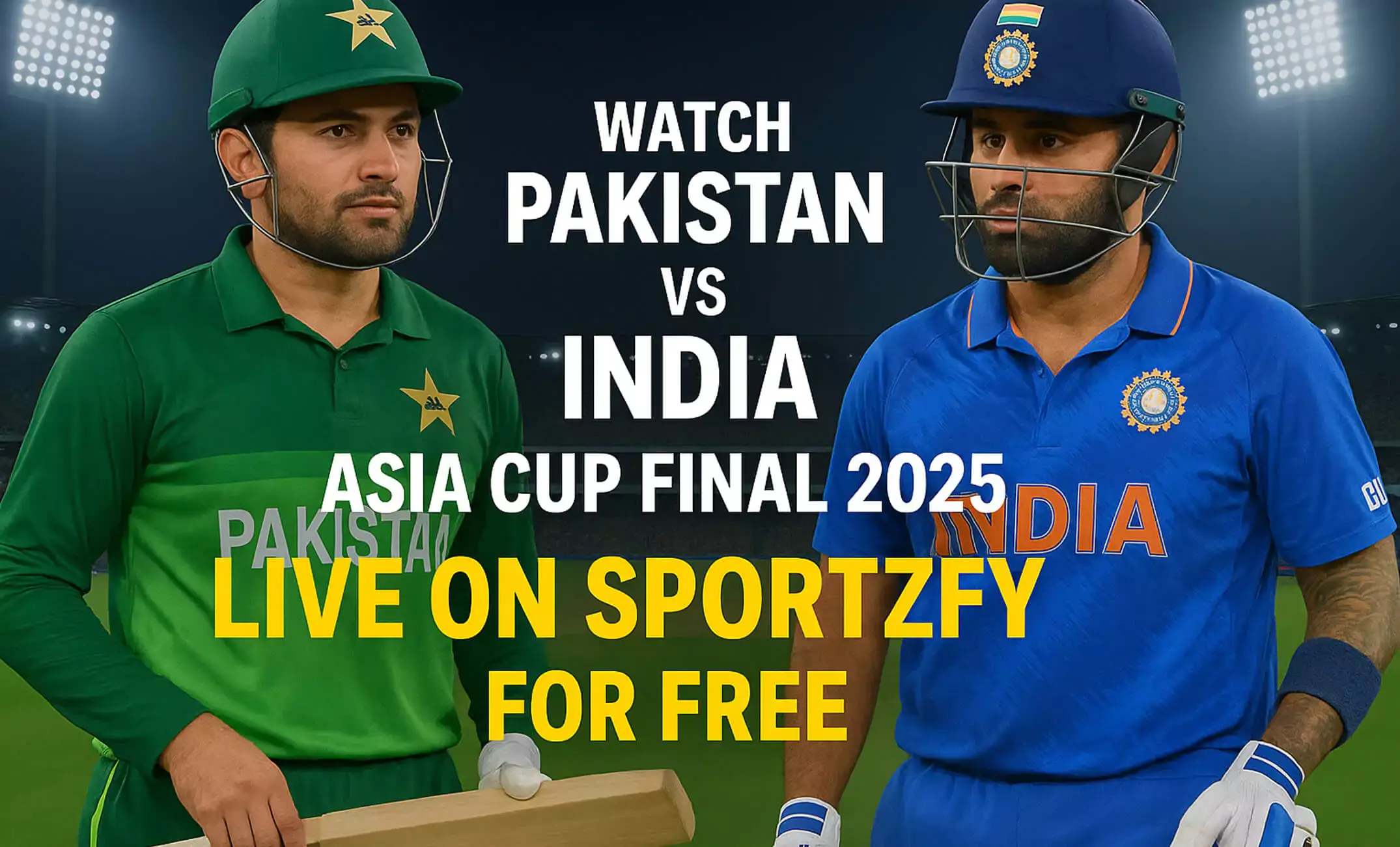 Watch Pakistan vs India Asia Cup Final 2025 Live on Sportzfy for Free