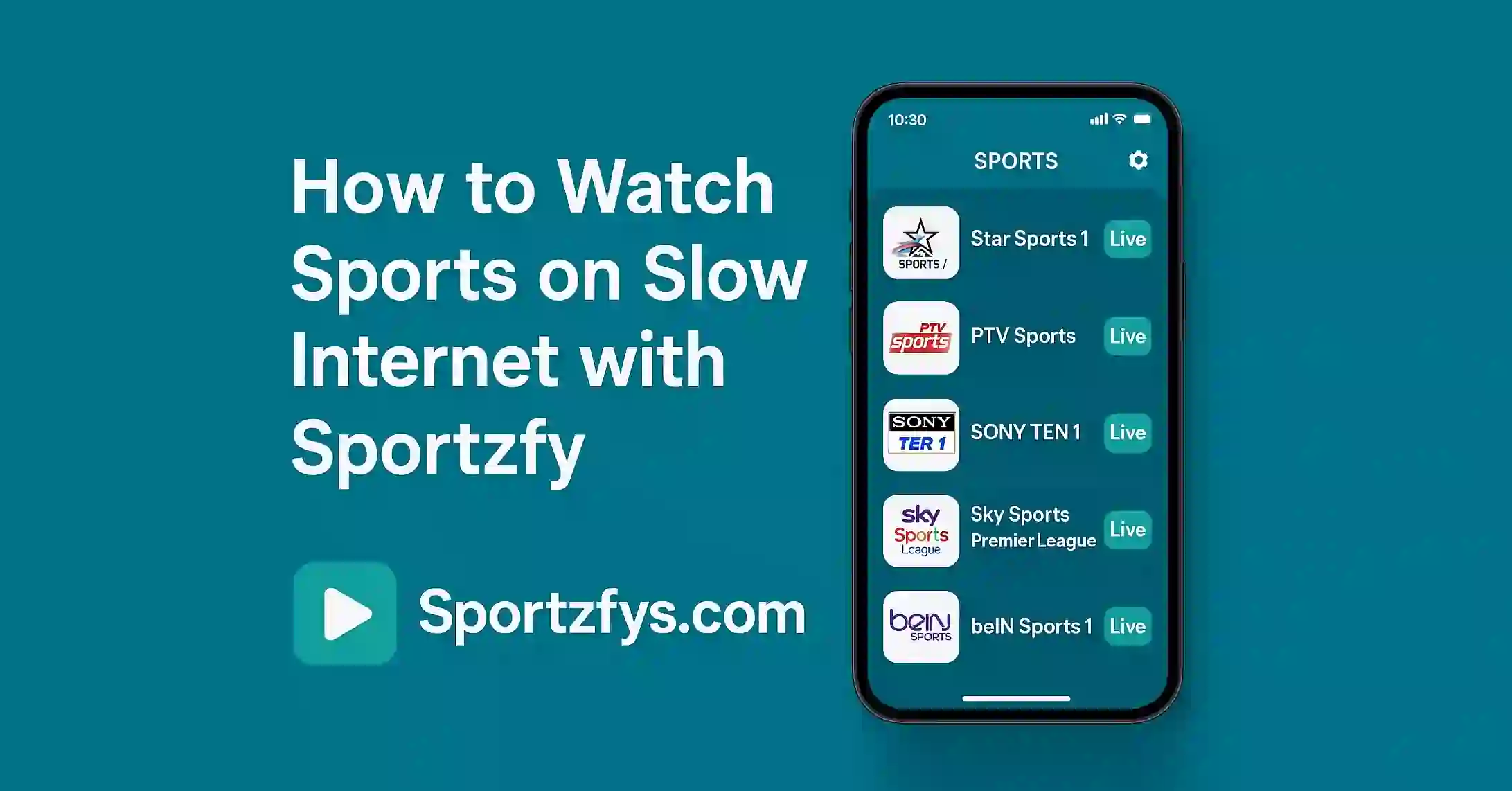 How to Watch Sports on Slow Internet with Sportzfy